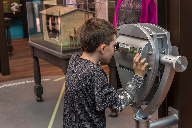 Learn about the history of Niagara Falls at the indoor multimedia experience, The World Changed Here Pavilion, at Niagara Falls State Park