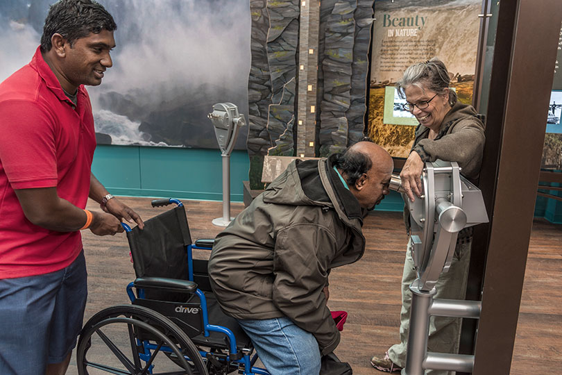 Learn about the history of Niagara Falls at the indoor multimedia experience, The World Changed Here Pavilion, at Niagara Falls State Park