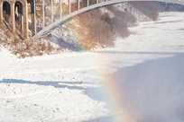 Experience the serenity of Niagara Falls State Park in the winter