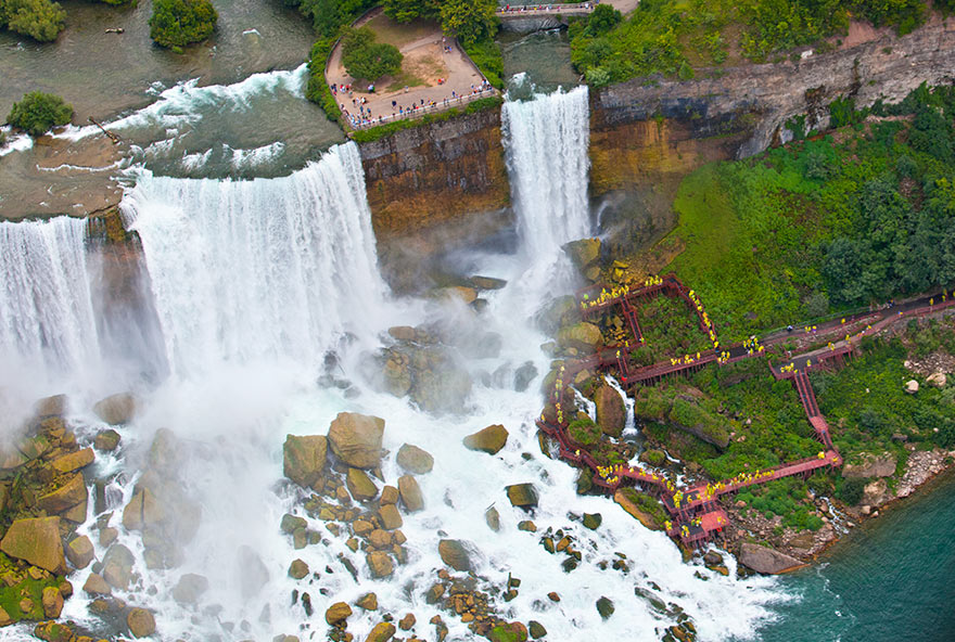 Aerial view of Niagara Falls