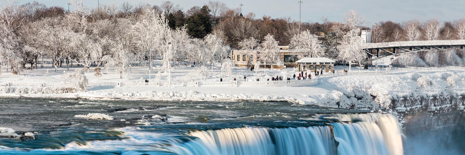 American Falls at Niagara Falls State Park in the winter